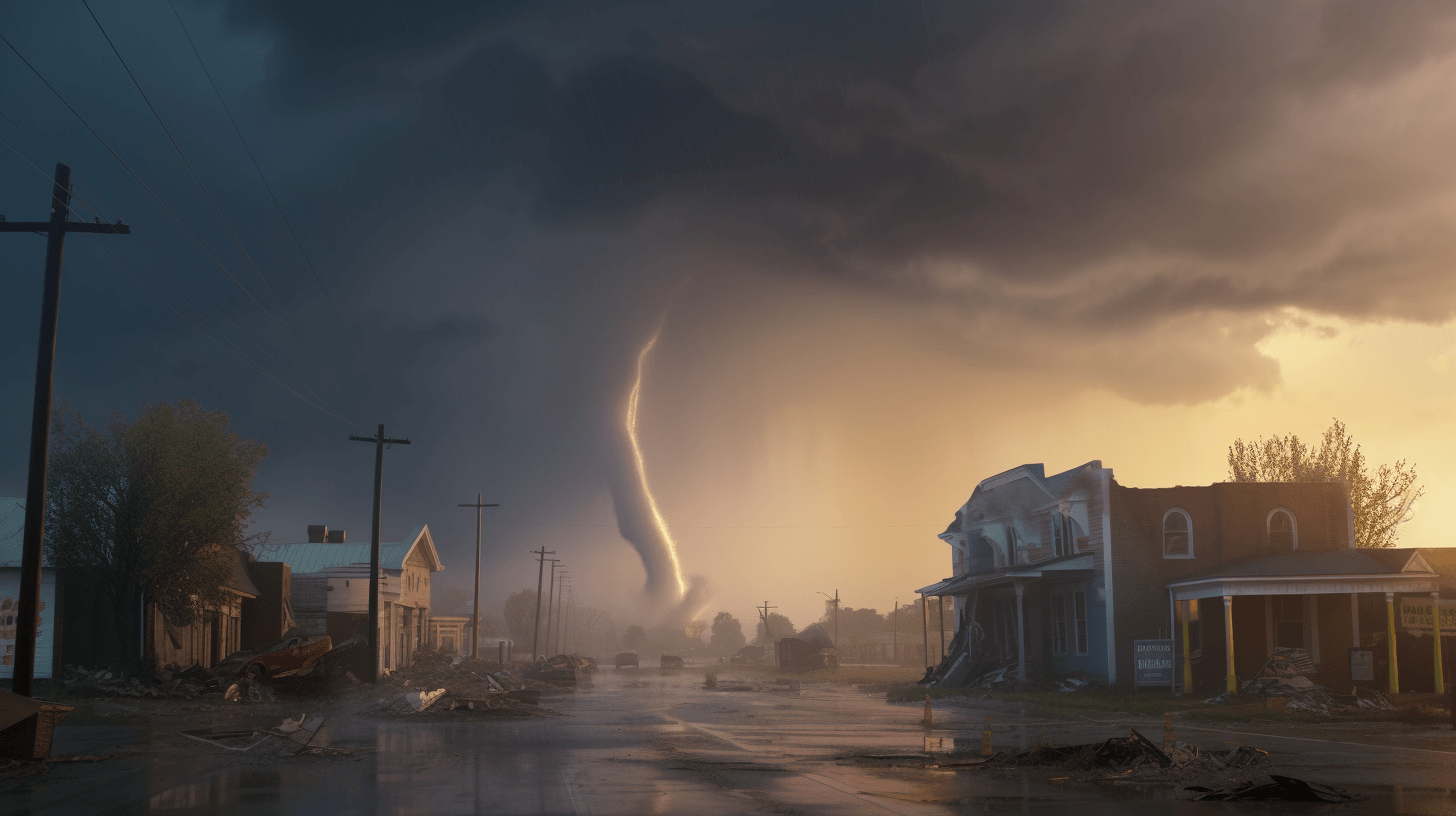 A tornado in Mississippi