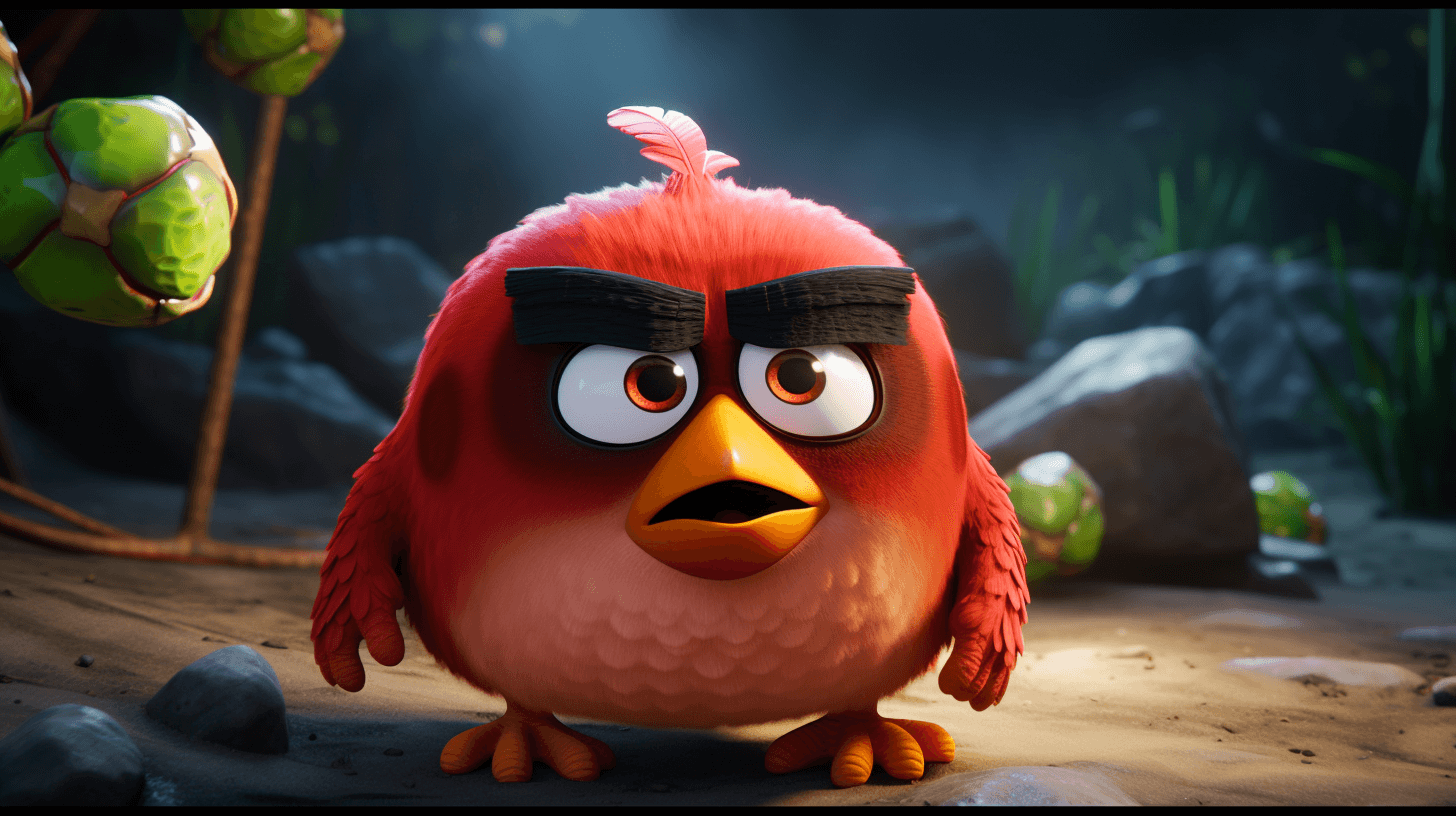 A photo of angry birds