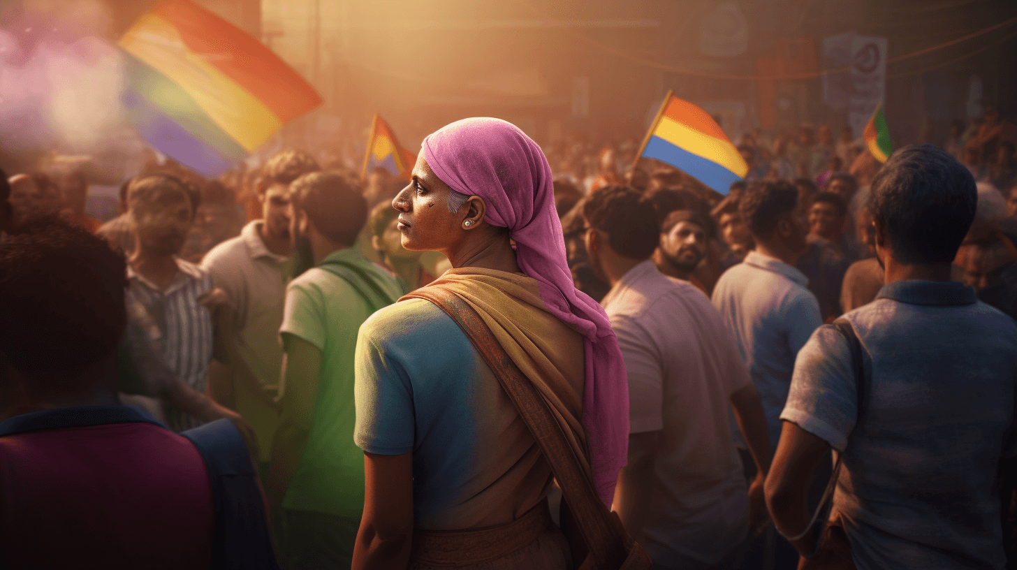 a protest in india