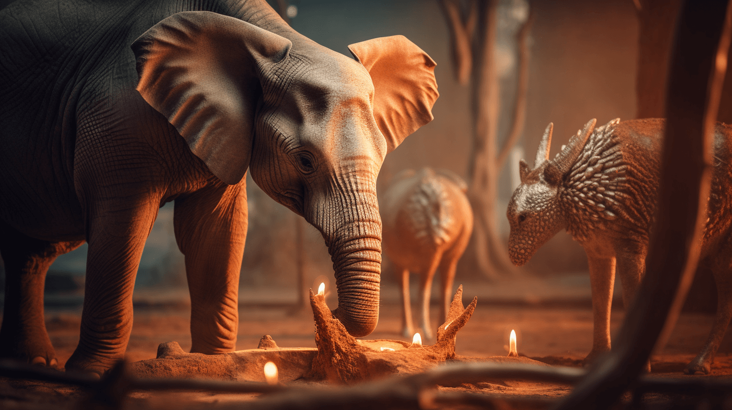 Mammals in a safari