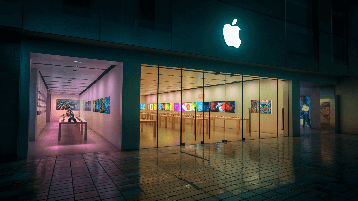 an apple store