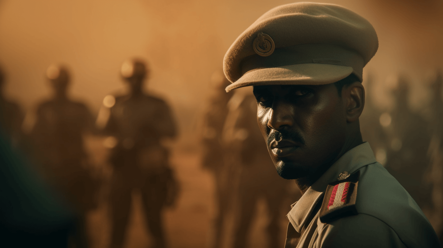 A military guy in sudan