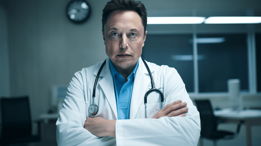Elon Musk as a healthcare worker