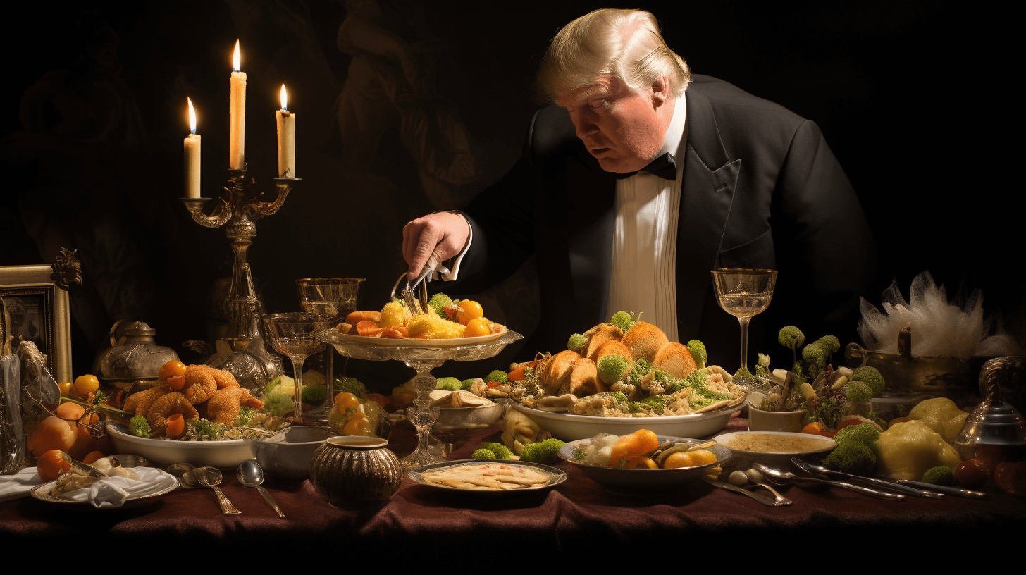 🍽️📺 Trump Grind Dinner Wit Fox News Big Kahunas Afta Finding Out He Stay Kena Indicted Again