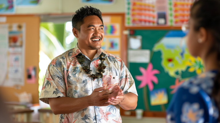 An image of a Hawaiian Teacher